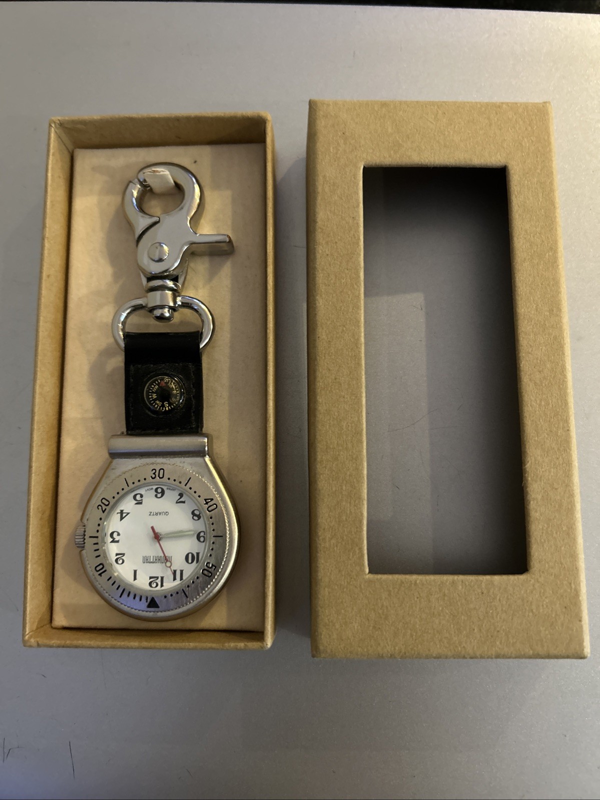 Manhattan Quartz by Croton Belt Watch With Compass