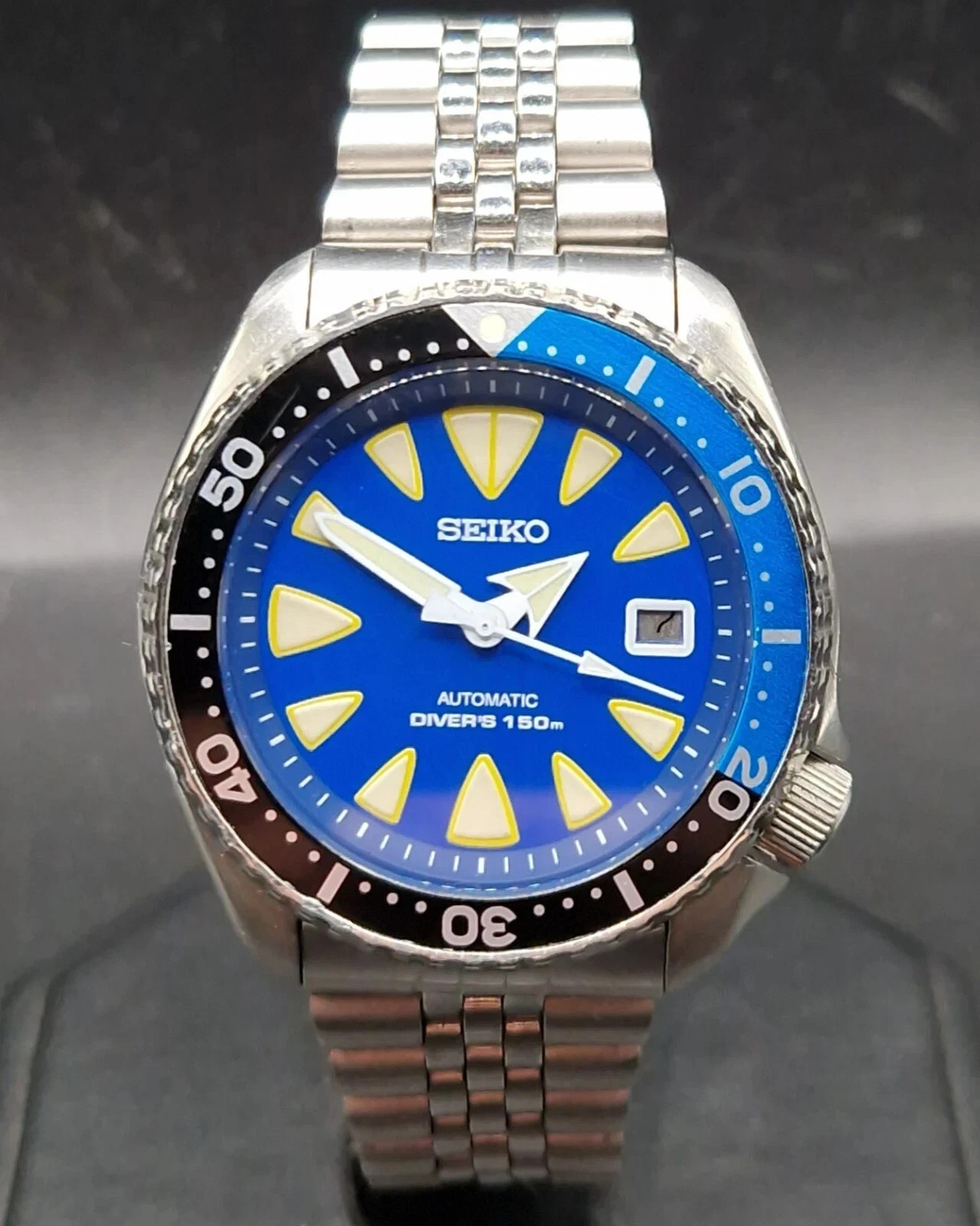 Seiko Mens Automatic Watch MONSTER 17J Modified Scuba Diver May 1994 FREE P&P