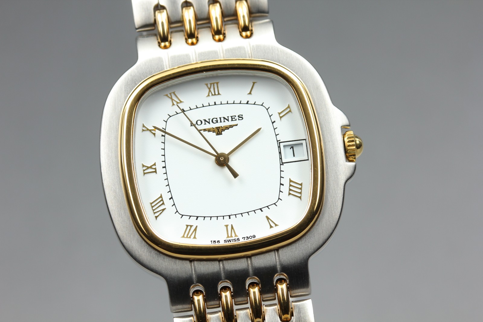 Longines Flagship L156.4 156 7309 Men’s Watch White Dial Date Quartz [Near MINT]
