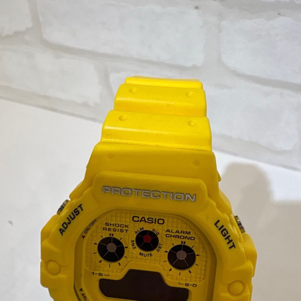 CASIO G SHOCK DW 6900 Yellow Triple Eye Digital Watch Used Working Condition
