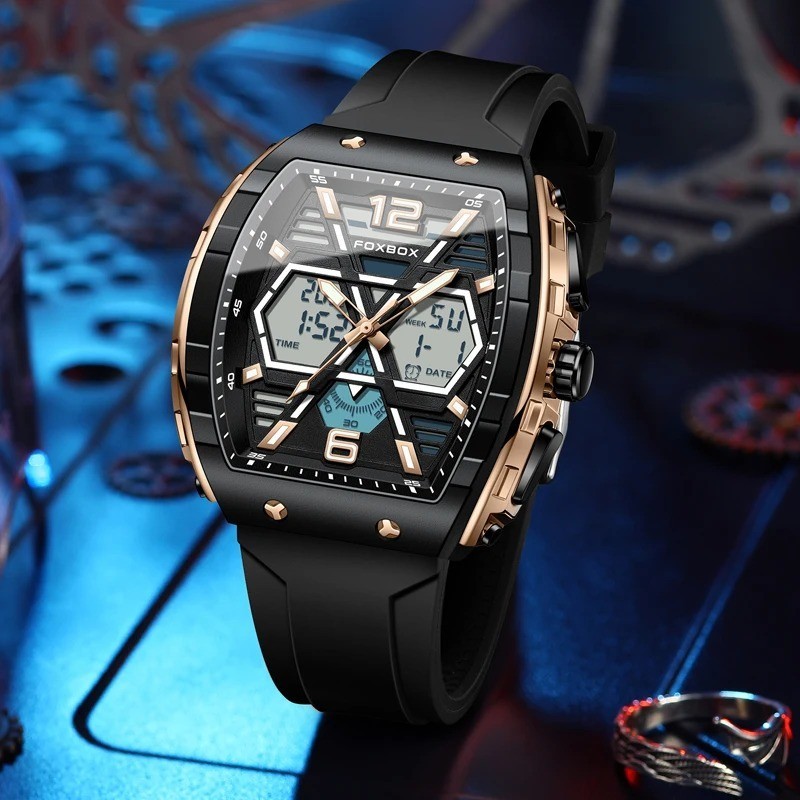 LIGE Digital Men Military Watch 50m Waterproof Wristwatch LED Quartz watch Sport