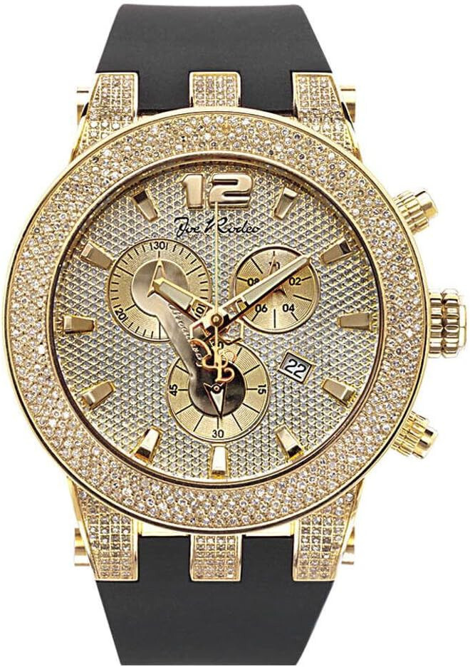 JRBR3 BROADWAY Joe Rodeo Genuine Natural 5.00 Carats Diamond Watch for Men.