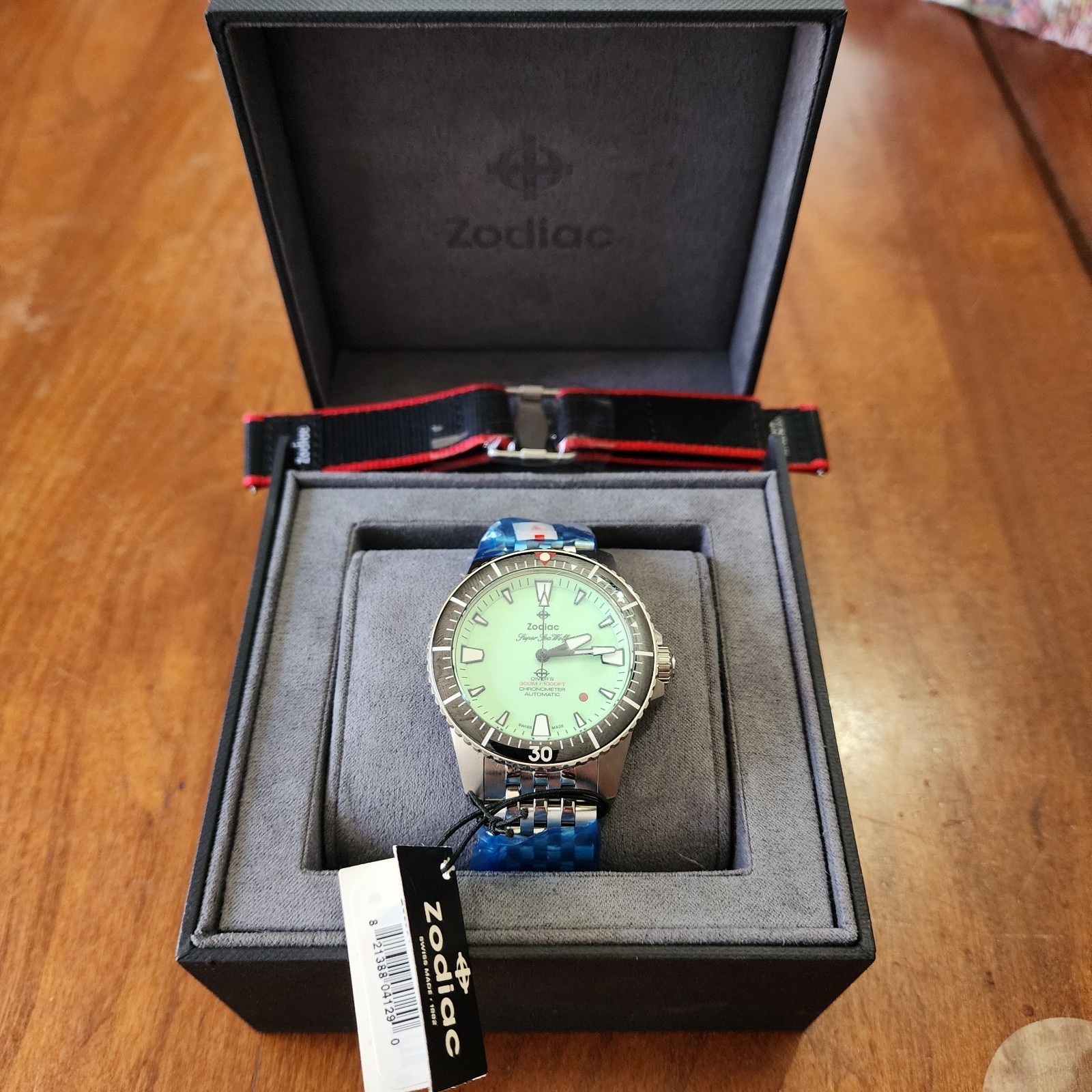 Zodiac X RedBar Super Sea Wolf Pro-Diver Limited Edition Watch 42mm – ZO3559