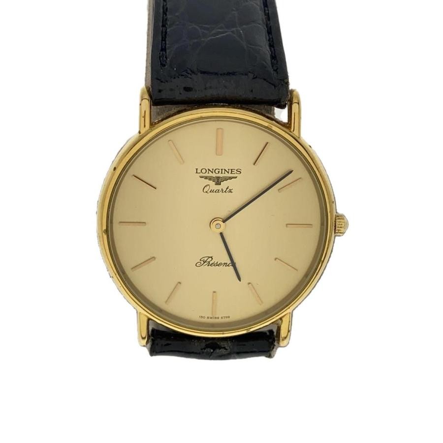 LONGINES Classic Quartz Watch GLD Leather Band Analog Timepiece Luxury