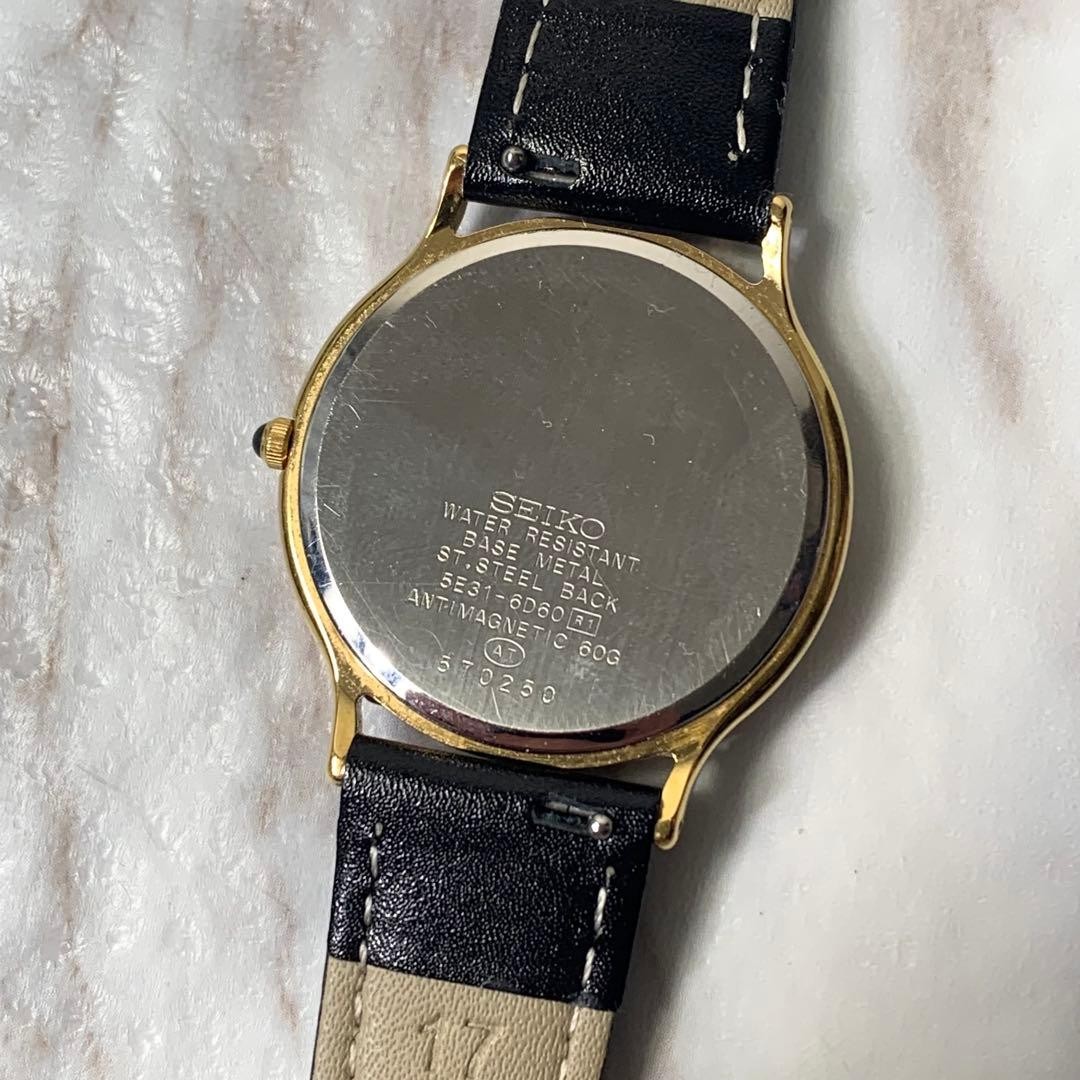 Seiko 5E31-6D60 Quartz Watch Used From Japan