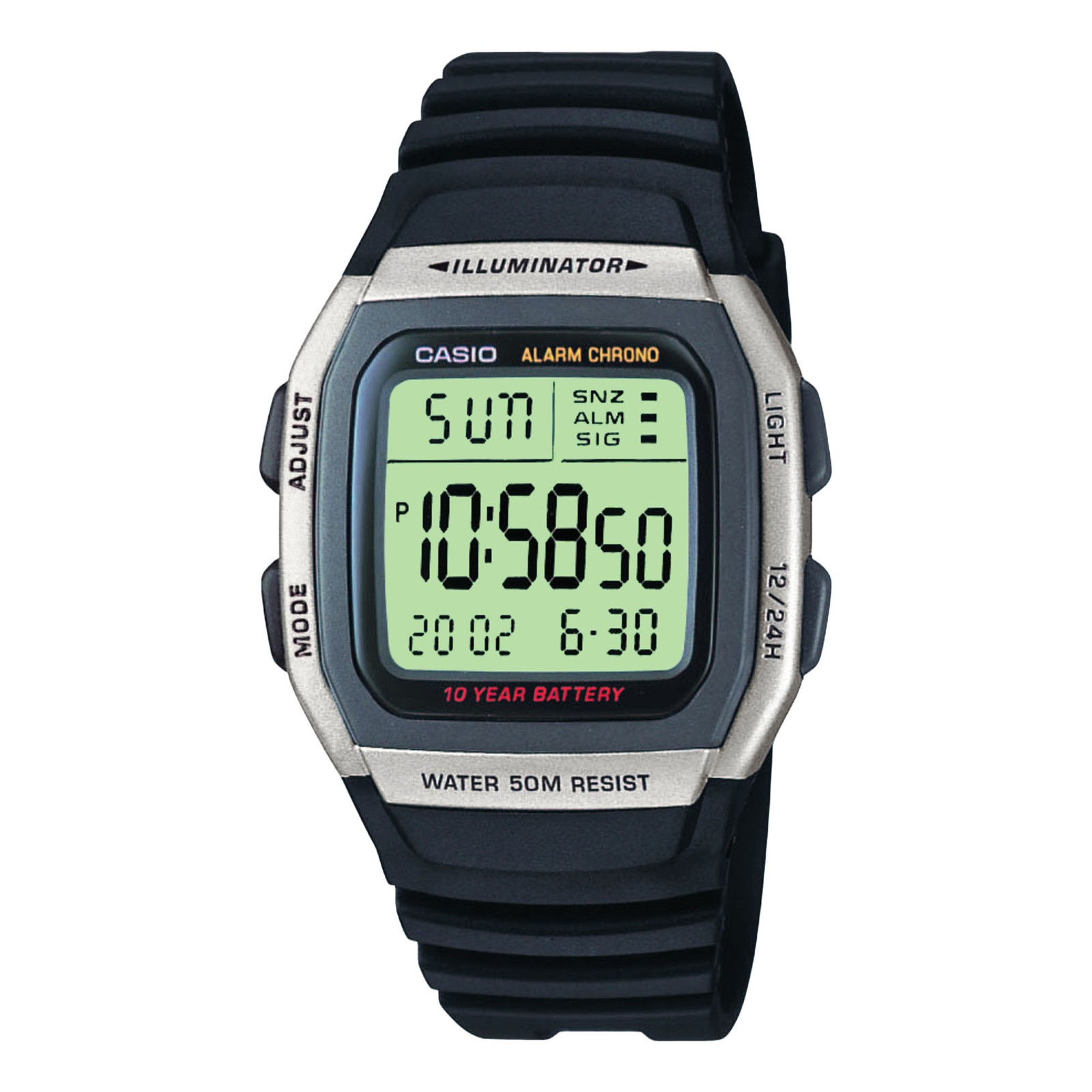 Casio Gents Digital 36mm Sports Watch W-96H-1AVES
