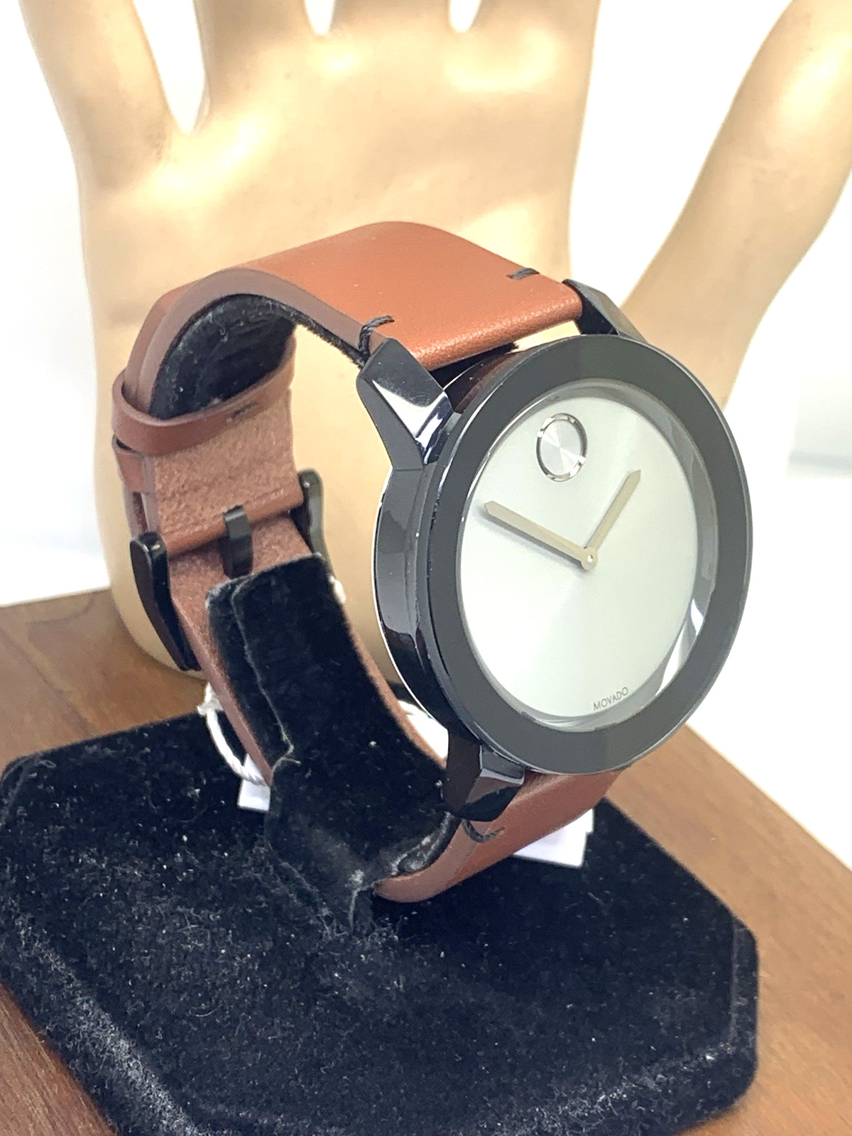 Movado Men’s Watch 3600442 Bold Swiss Quartz Gray Dial 42mm Brown Leather Strap