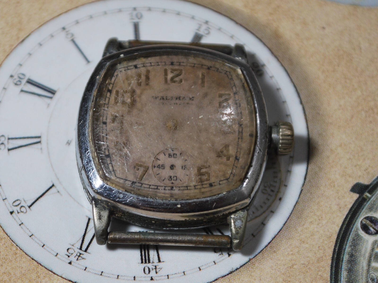 Vintage 1935 WALTHAM 371 Riverside 21J Manual Wind Men’s Watch–4 Repair /Parts