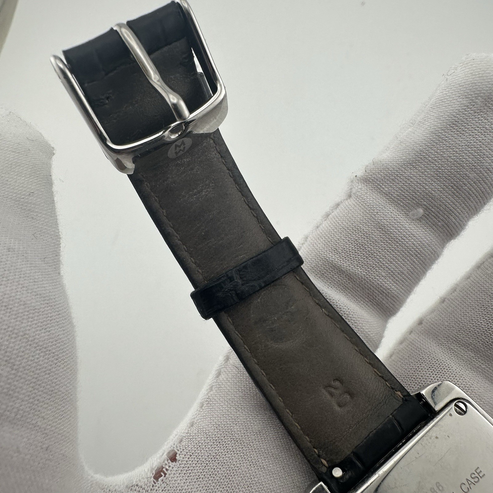 Women’s Michele Urban Big Date 37mm Watch Swiss w/ Leather Strap Band 71-280/380
