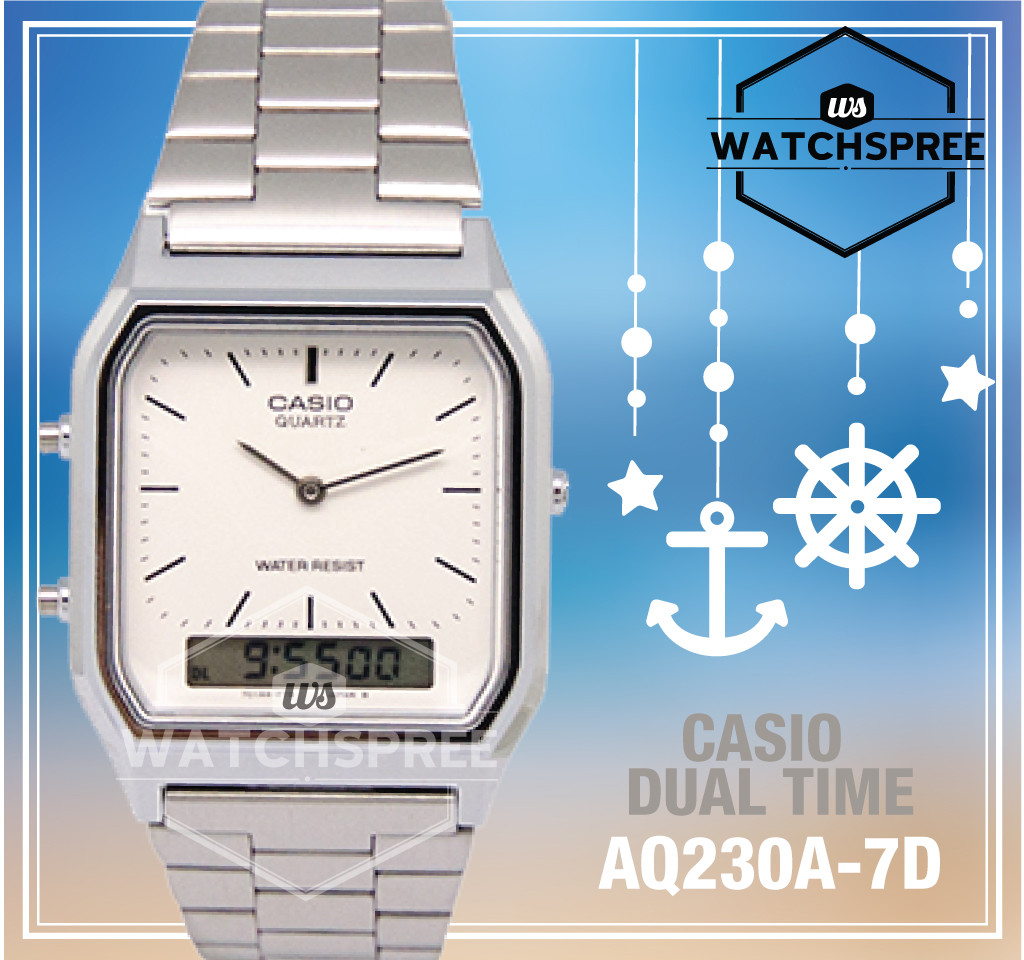 Casio Analog Digital Dual Time Watch AQ230A-7D