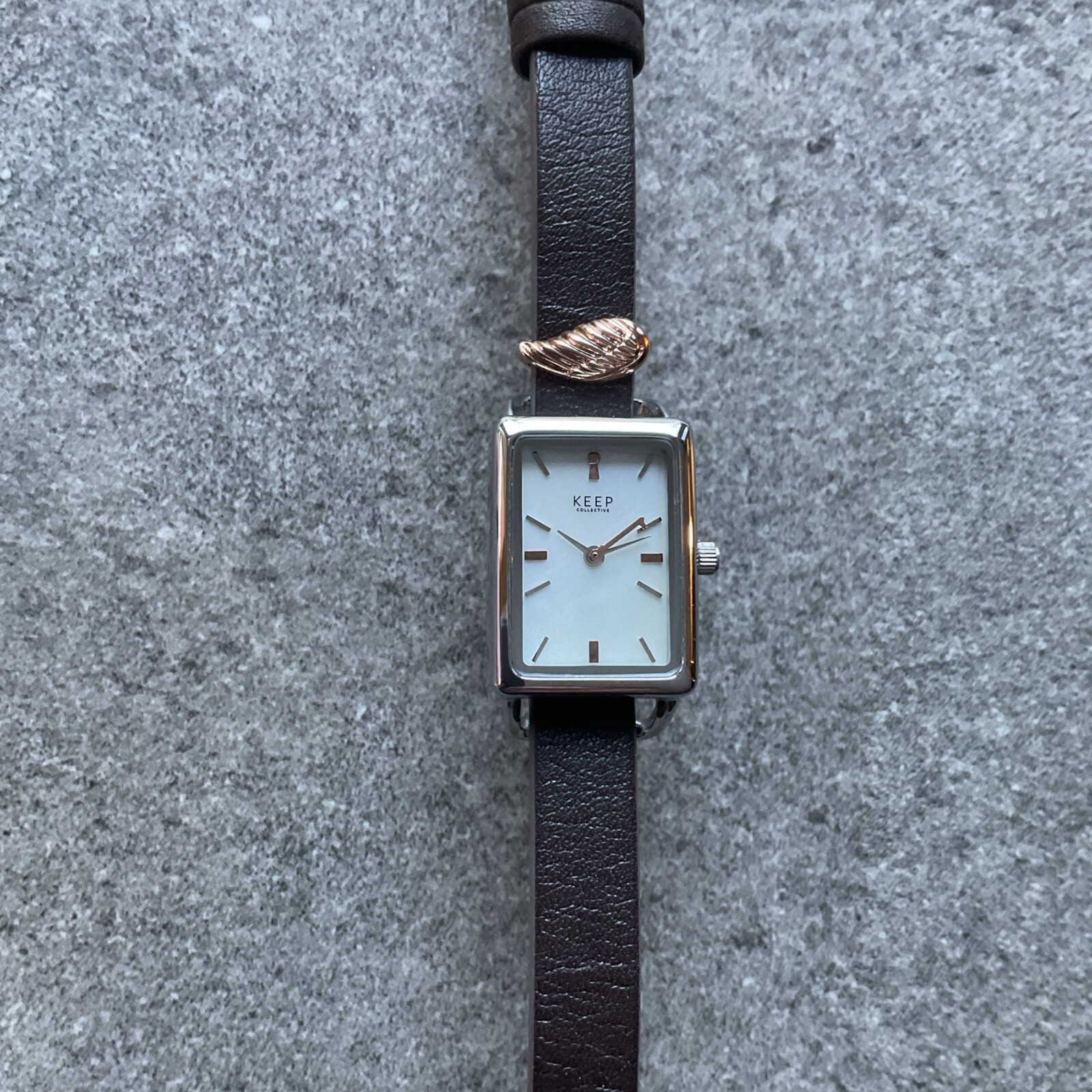 Beautiful Keep Collective Womens Watch W/Reverseable Leather Band NWOT B-Q