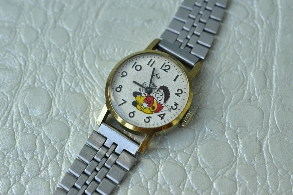 LUCH Watch Karlsson Astrid Lindgren vintage Soviet mechanical children’s watch