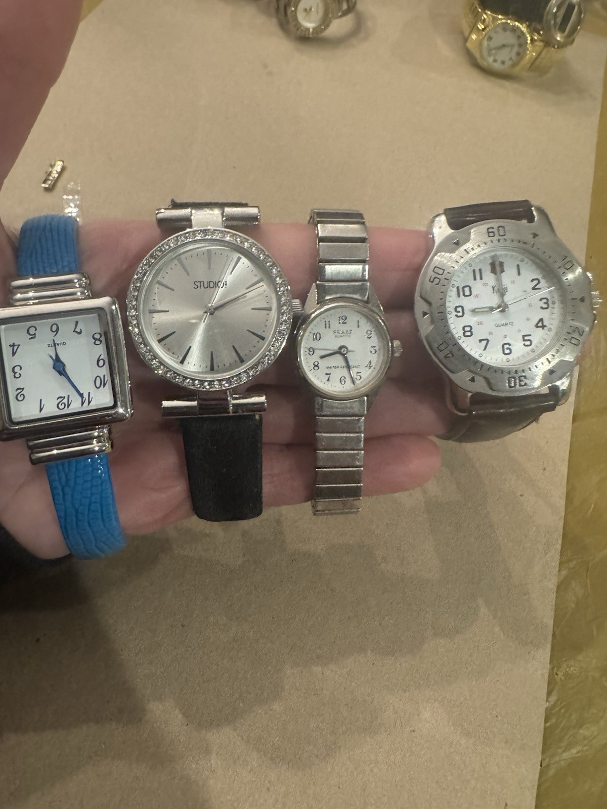 Lot Of 23 Watches ALL SOLD AS IS , Watch Parts Collection Need Batteries Etc