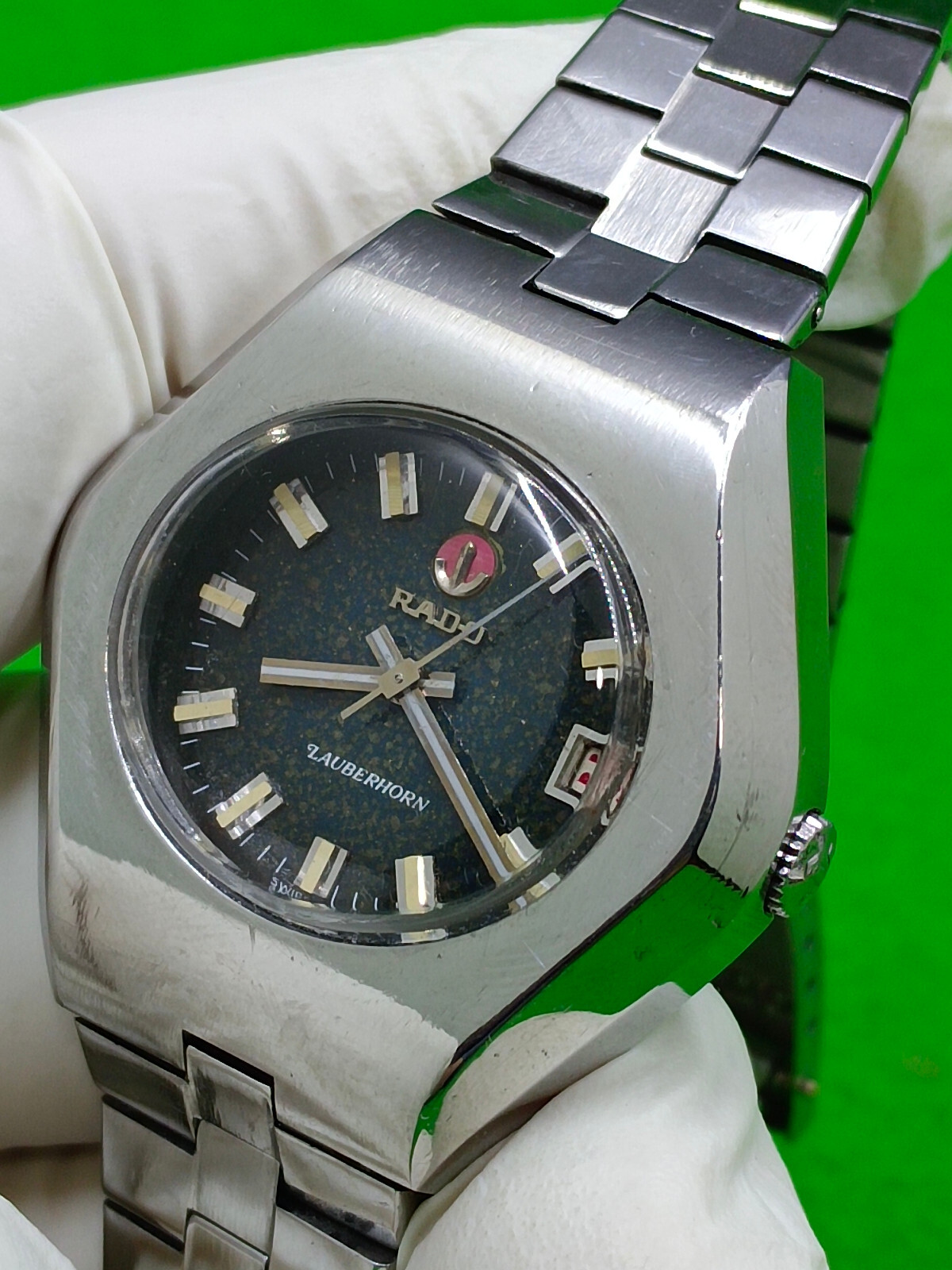 RADO LAUBERHORN watch LR 2824 Automatic 25 Jewels 633.9723.4 Date Indicator
