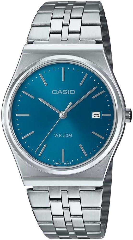 Casio MTP1302D-2A2 PRE-OWNED Men’s Watch Stainless Steel Band Quartz Analog