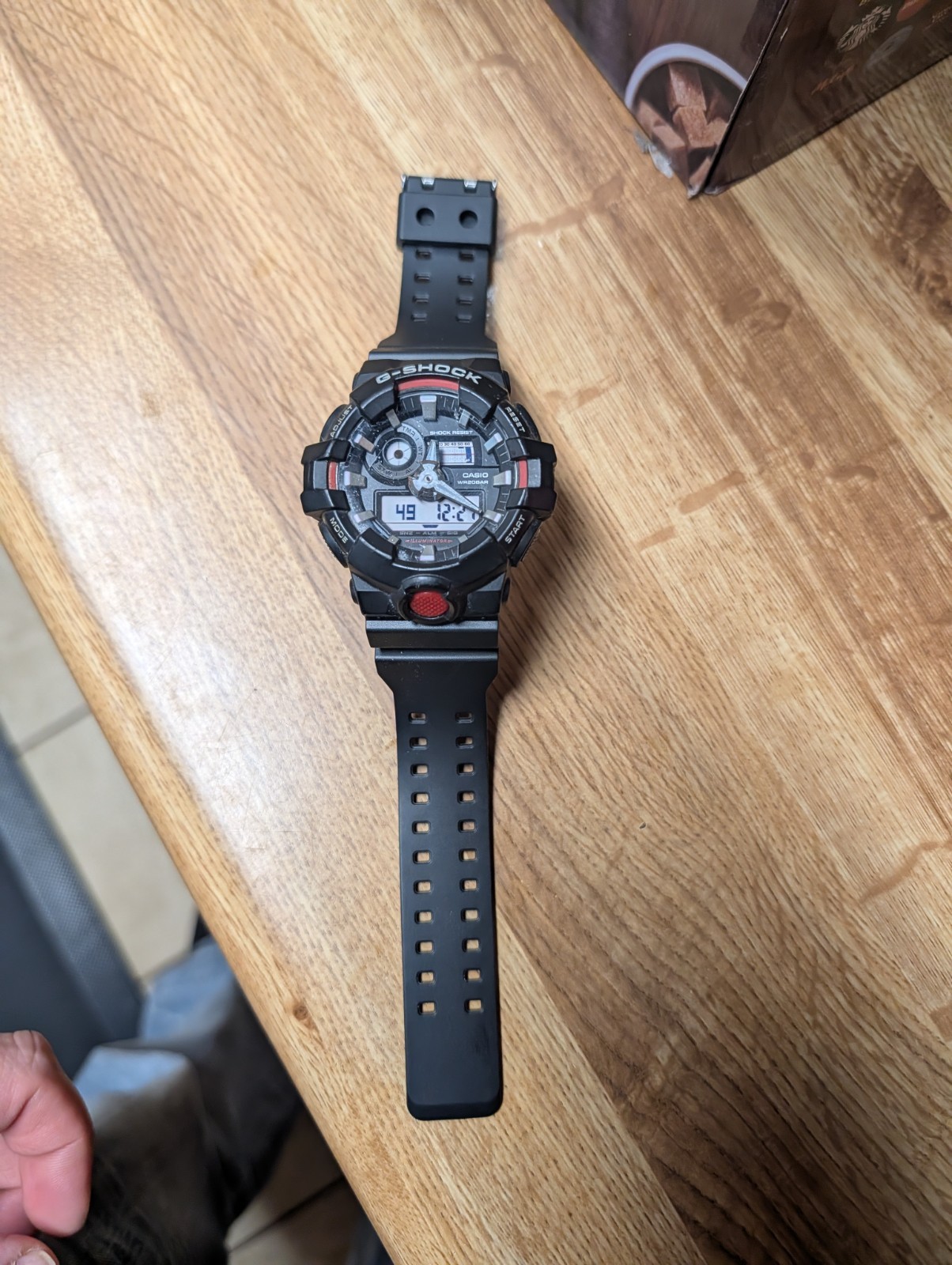 Casio GA700-1B G-Shock Black Analog Digital Watch best seller, New Band
