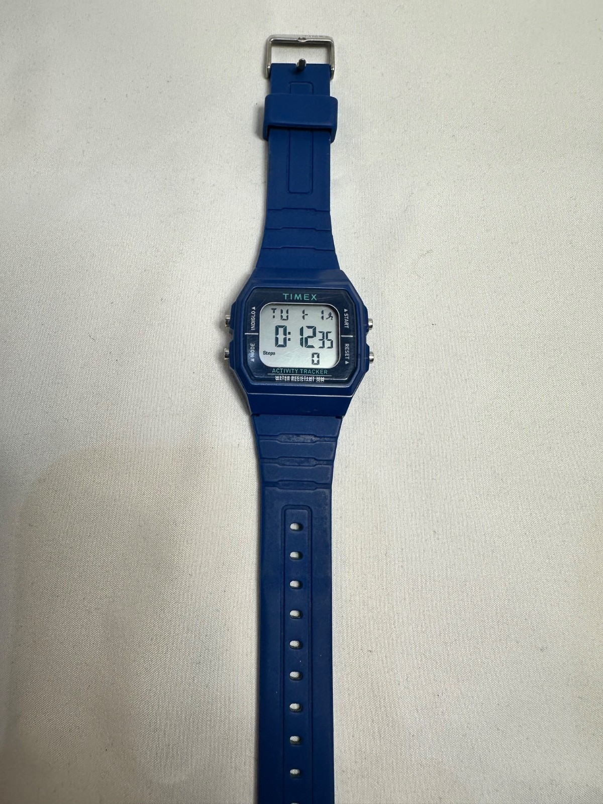 Timex Activity Tracker Watch 35mm Blue Digital Indiglo TW5M55700 Day Date