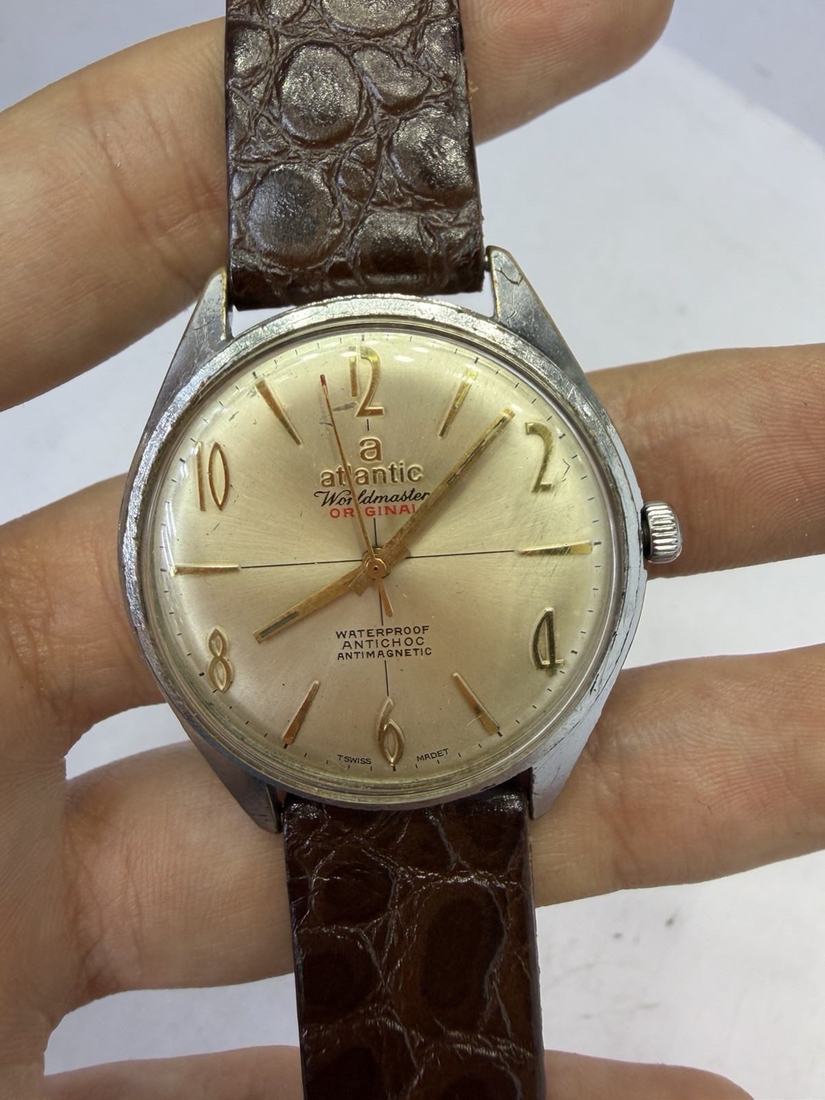 vintage atlantic watch automatic working well