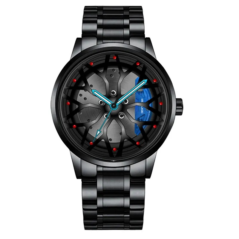 Luxury Men’s Sports Waterproof Quartz Watch with Stainless Steel Design