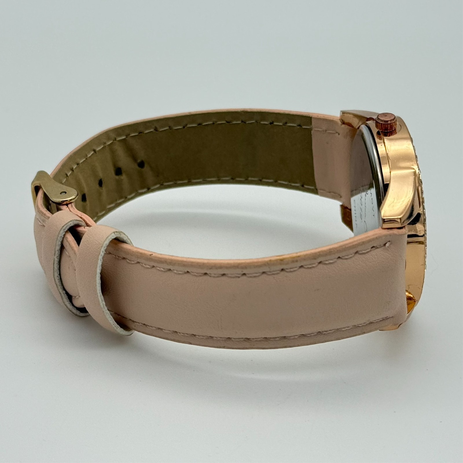 Unworn Women’s JESSICA CARLYLE Rose Gold Tone, Floral Dial Watch, Pink Band Runs