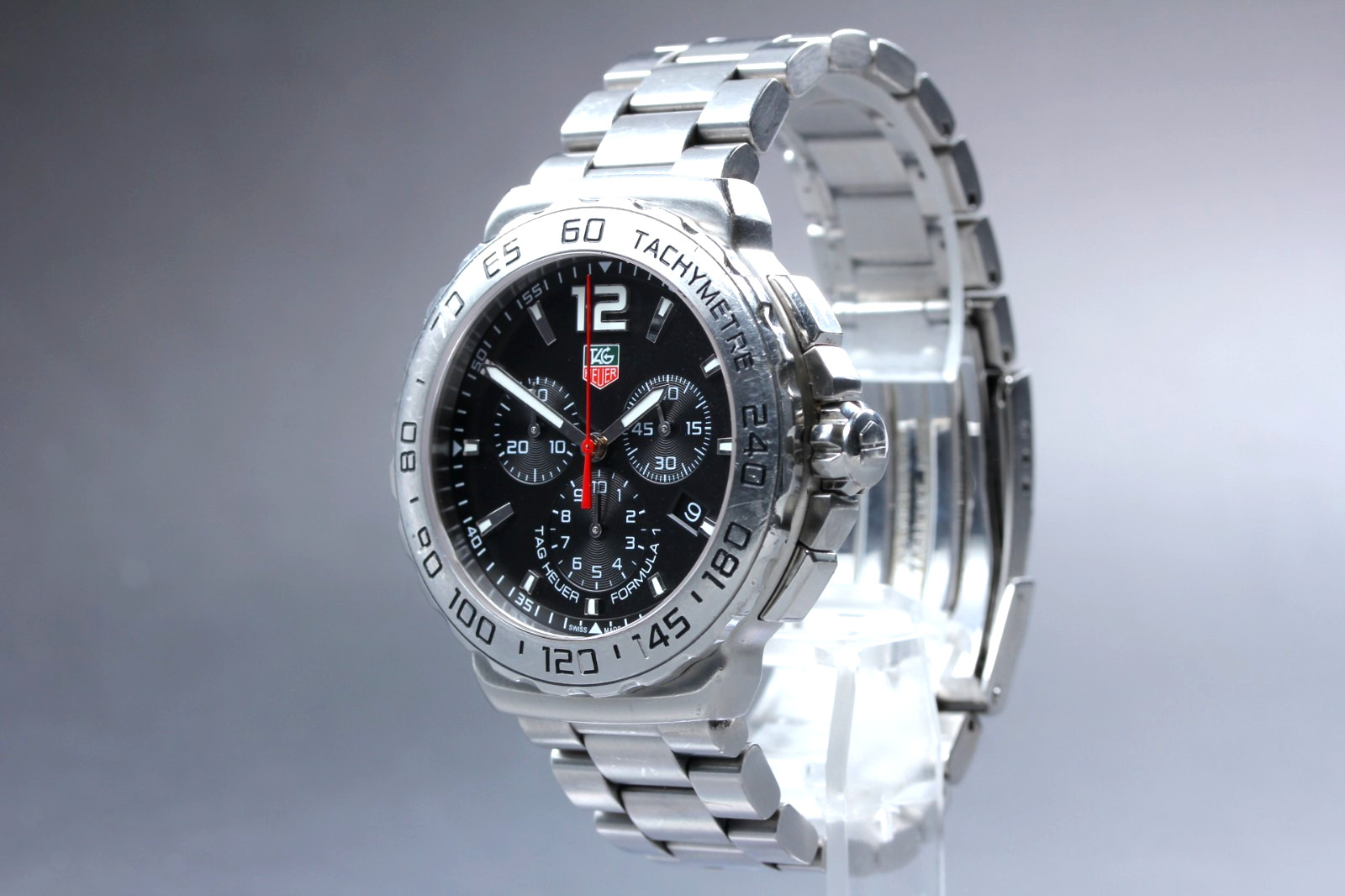 CLA’d /Box/Paper TAG Heuer Formula 1 CAU1112 42mm Chronograph Black Quart Men’s