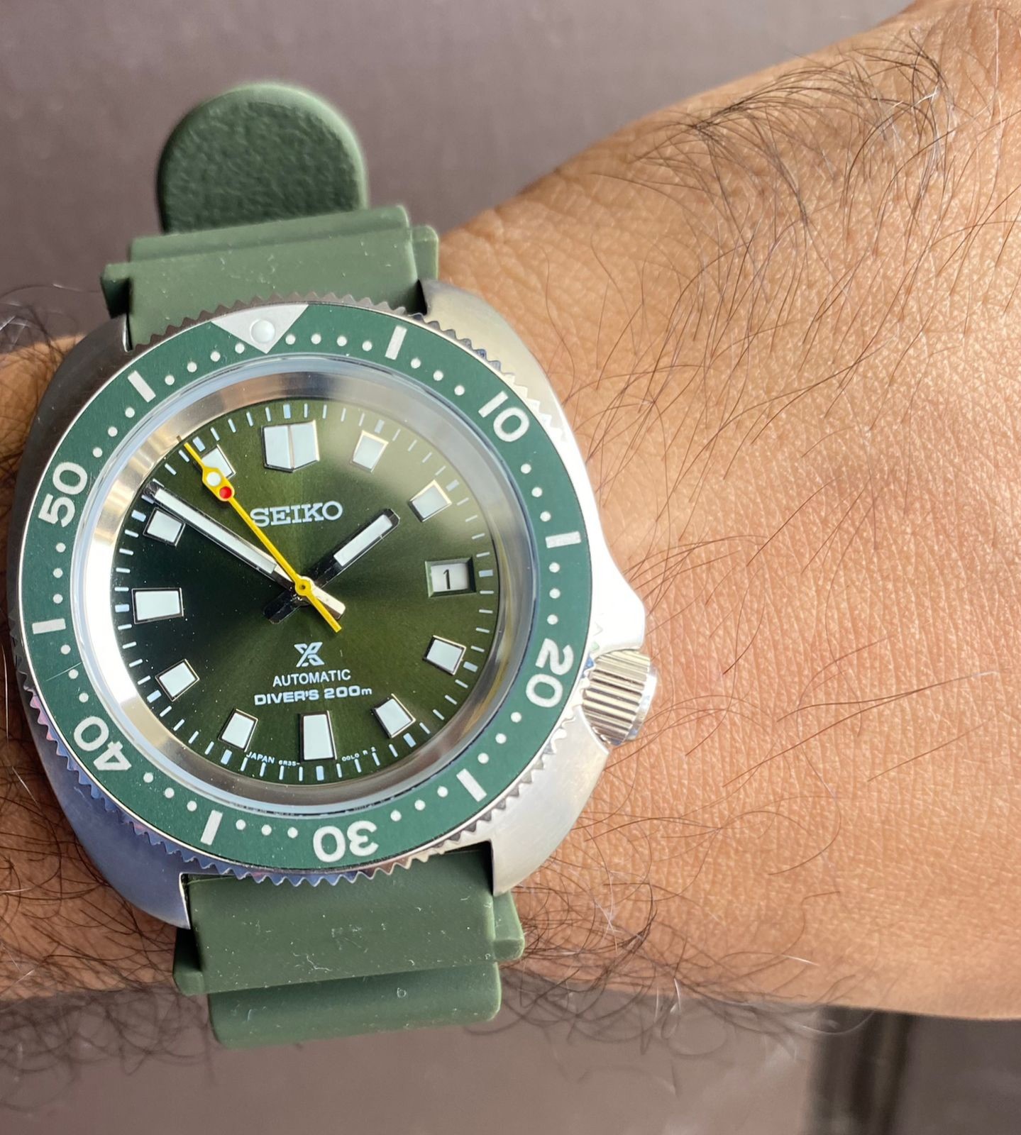 Seiko Prospex Automatic Diver 200M – Green Dial men watch