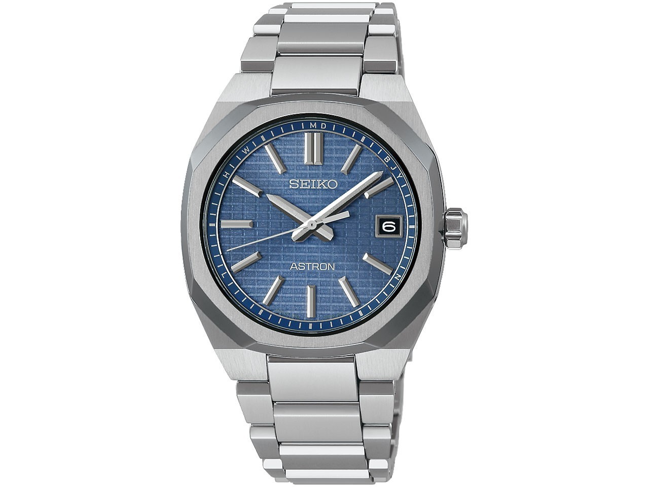 Seiko Astron SBXY101 36mm Blue Gray Dial Titanium Solar Radio JDM Watch New