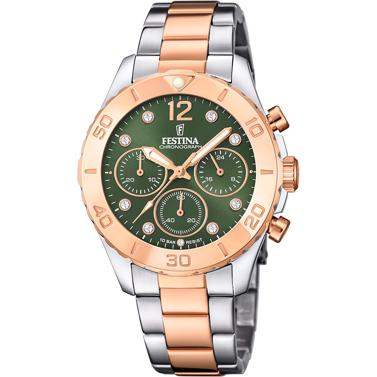 Boyfriend Collection Green / Stainless Steel Green Dial Wristwatch F20605-2