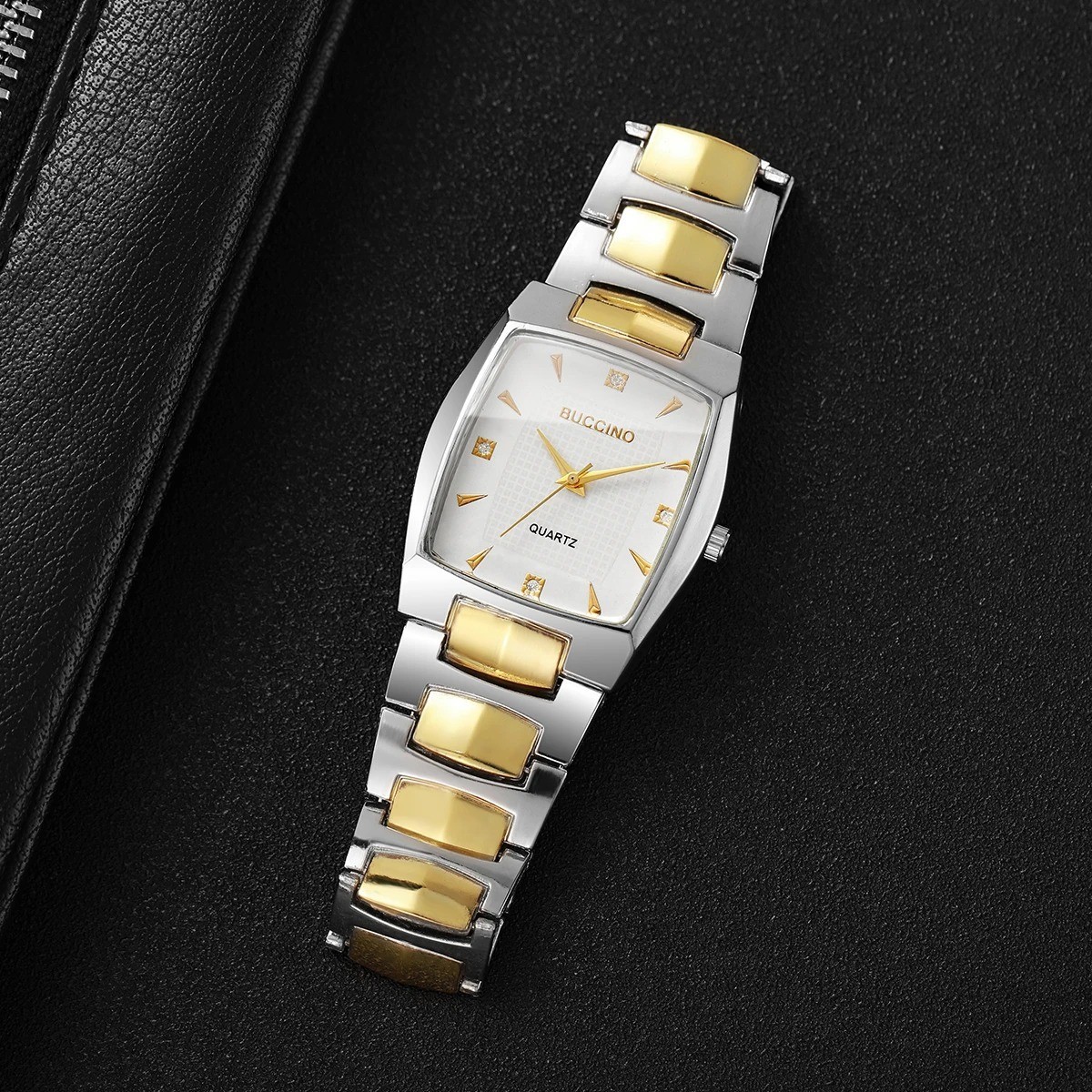 Luxury Men Business Watches Fashion Rectangle Dial Quartz Wristwatch For Mens Cl