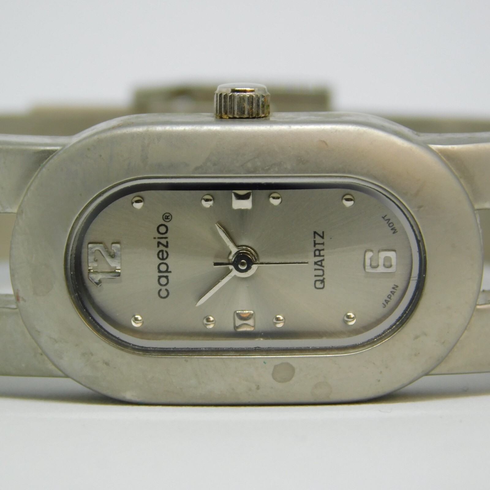 CAPEZIO 202 Silver Tone Quartz Analog Women’s Watch Sz. 5 3/4″ New Battery