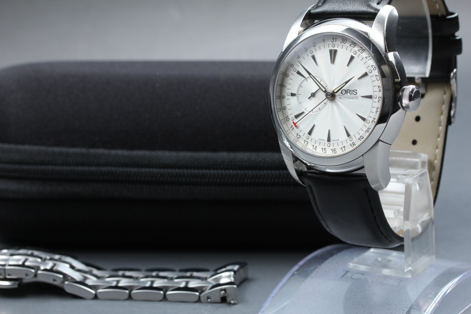 ORIS Artelier 7545 Silver Dial Automatic Small Second Men’s Watch 44mm Exc+5 JP