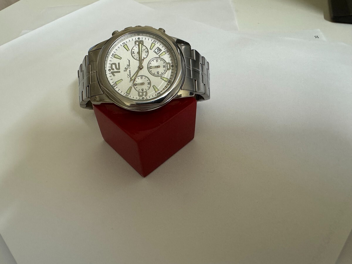 Men’s Lucien Piccard Chronograph 26564SL Stainless Steel watch 42mm
