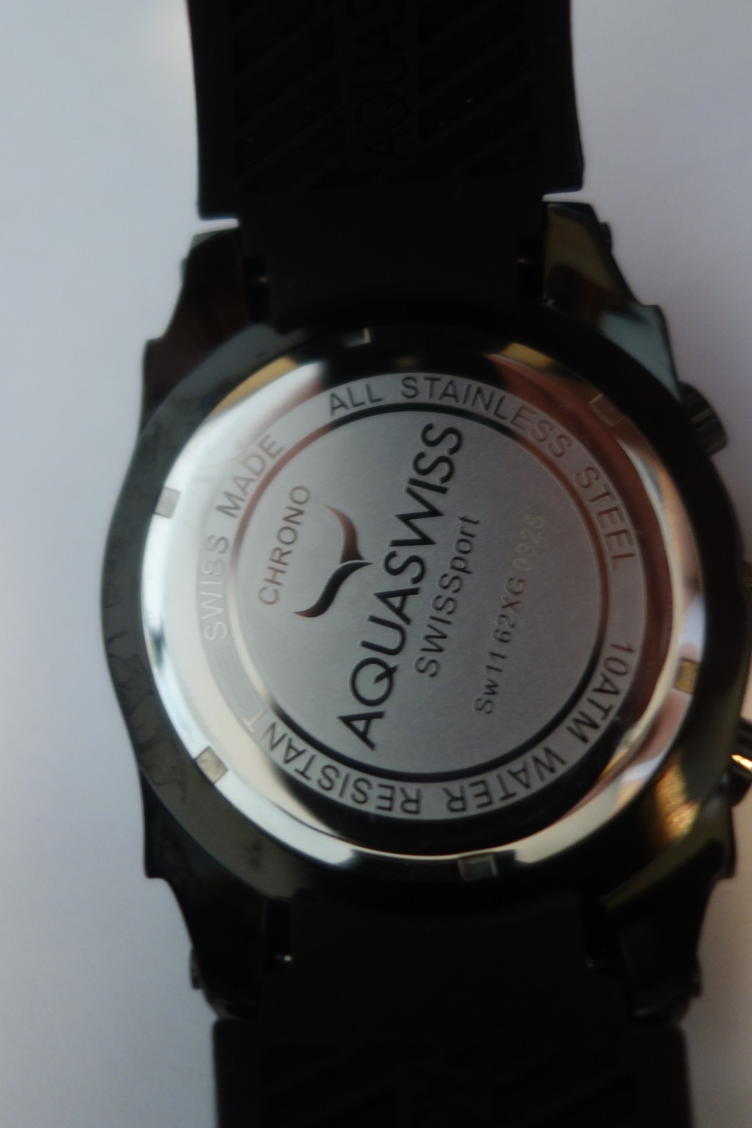 AQUASWISS Chronograph SWISSport Swiss Watch black green New