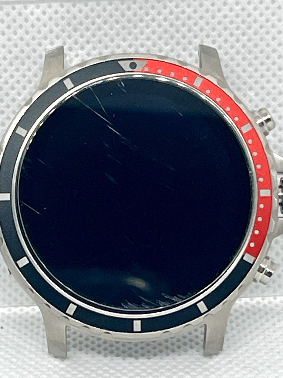 Citizen P990 Wear OS Smartwatch Stainless Steel Works Scratched Screen