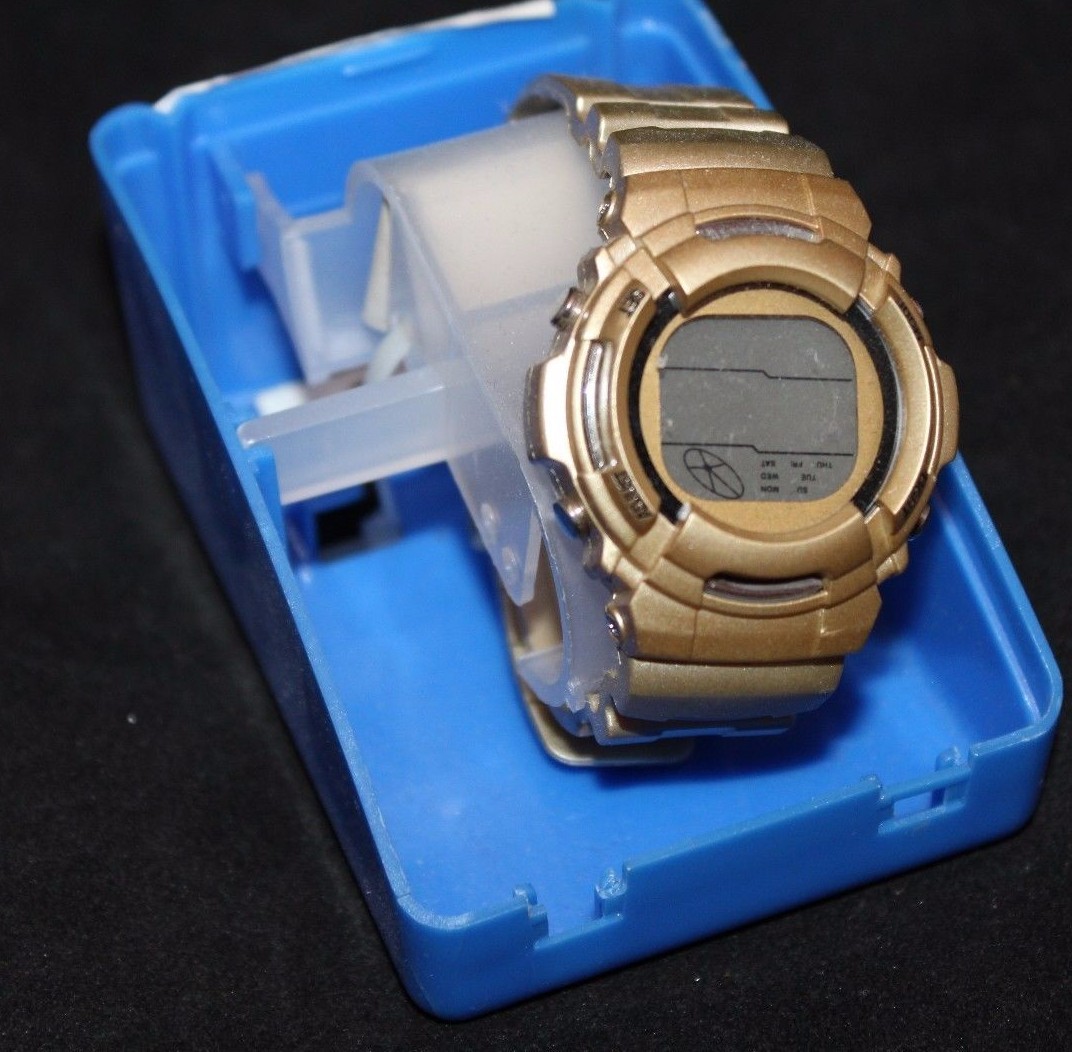 Digital Water Resistant 1/100s Stopwatch Daily Alarm Boy’s Brown Watch