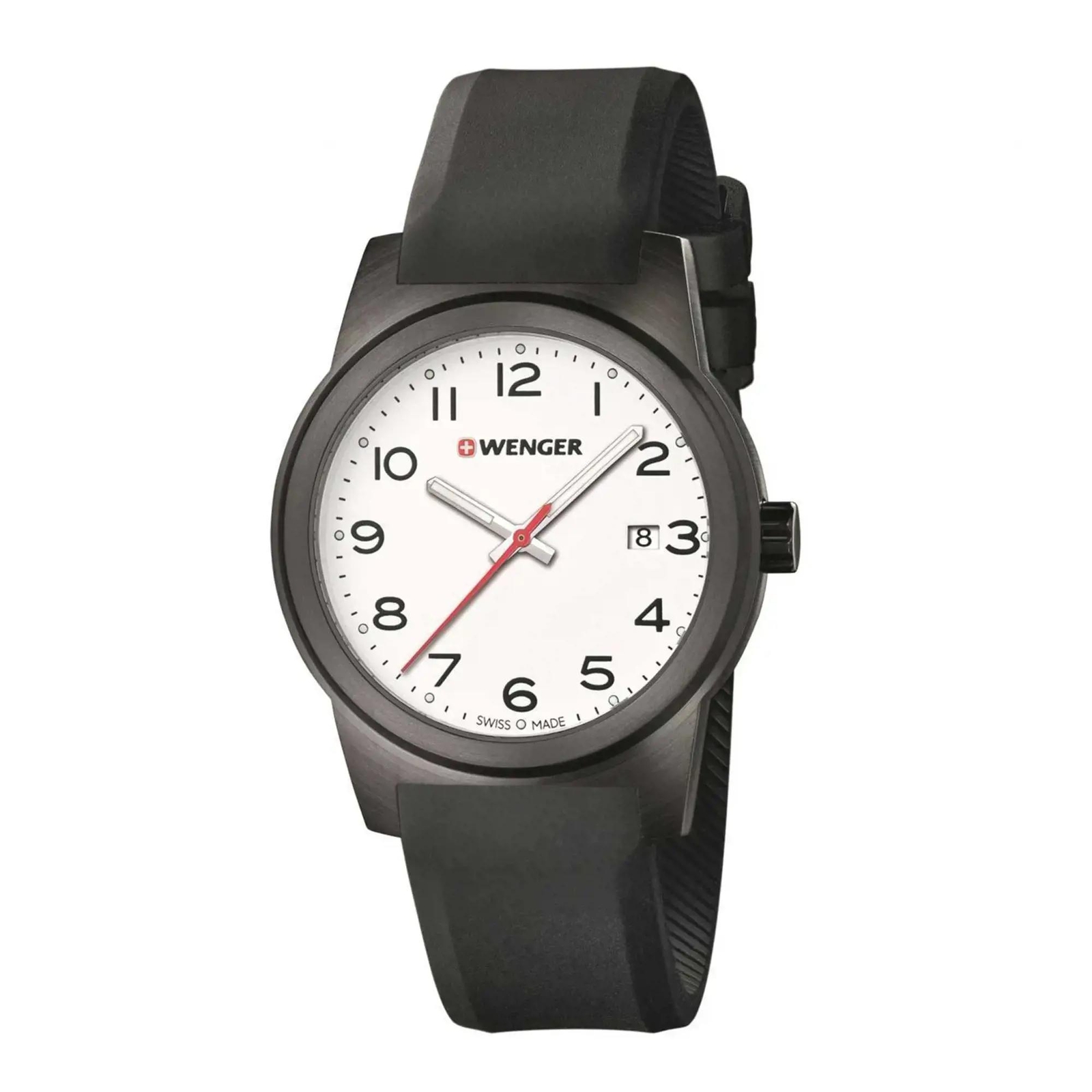 Wenger Field 41mm Steel White Dial Quartz Men Watch 01.0441.150