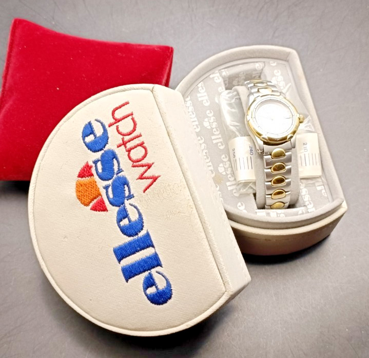 ELLESSE Ladies Two-Tone Stainless-Steel Quartz Sport Watch-VGC & Working