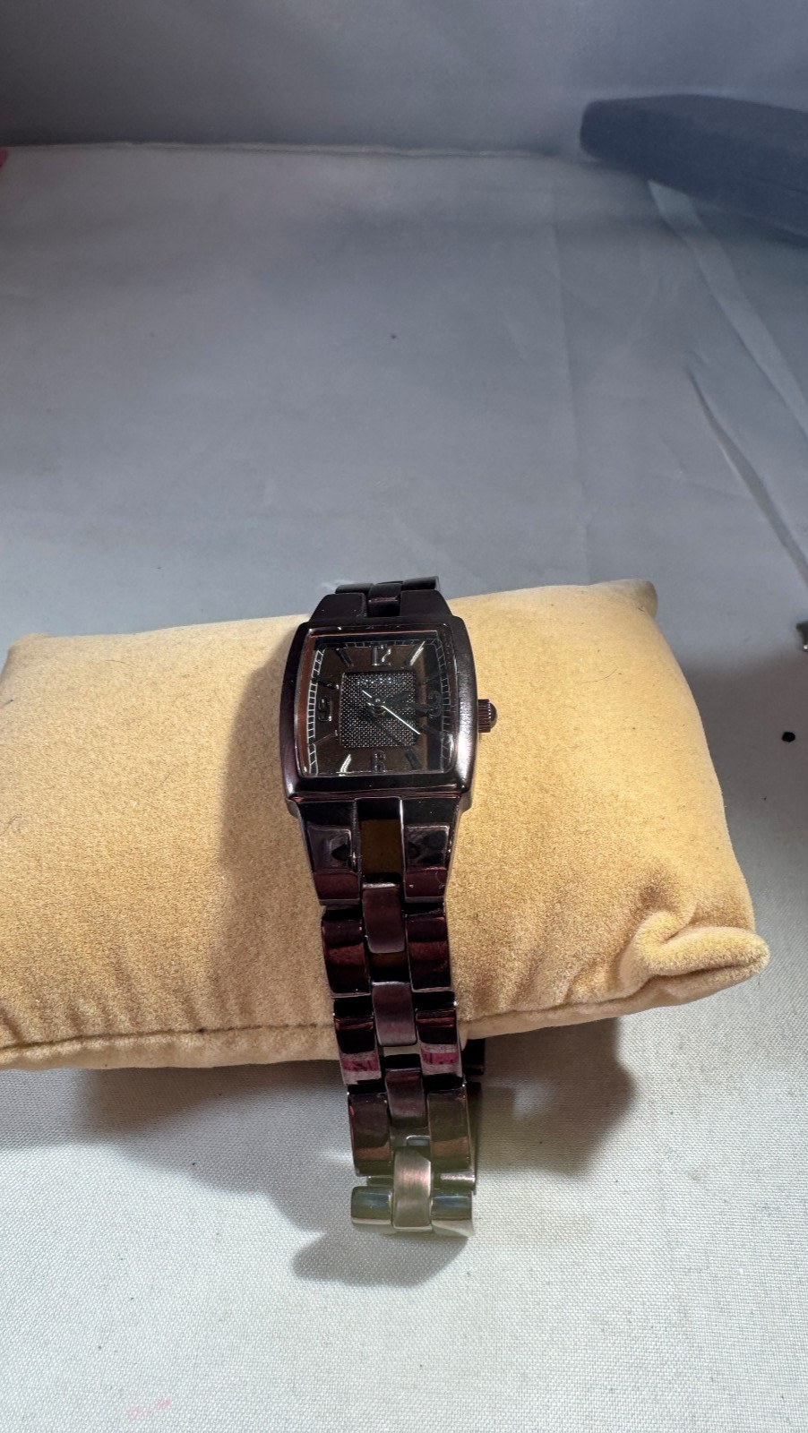 New With Tags Fossil ES2071 Brown Adjust-O-Matic metal watch