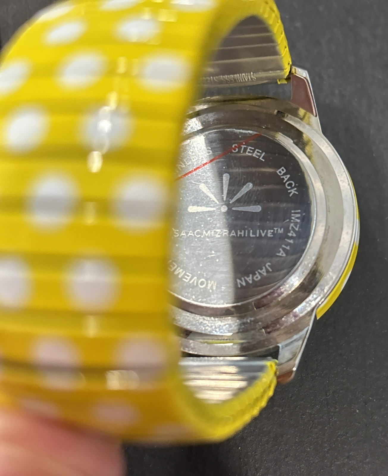 Lot of 3 Isaac Mizrahi Live Watches 2 w/ Polka Dots 1 w/ Buckles NOT TESTED