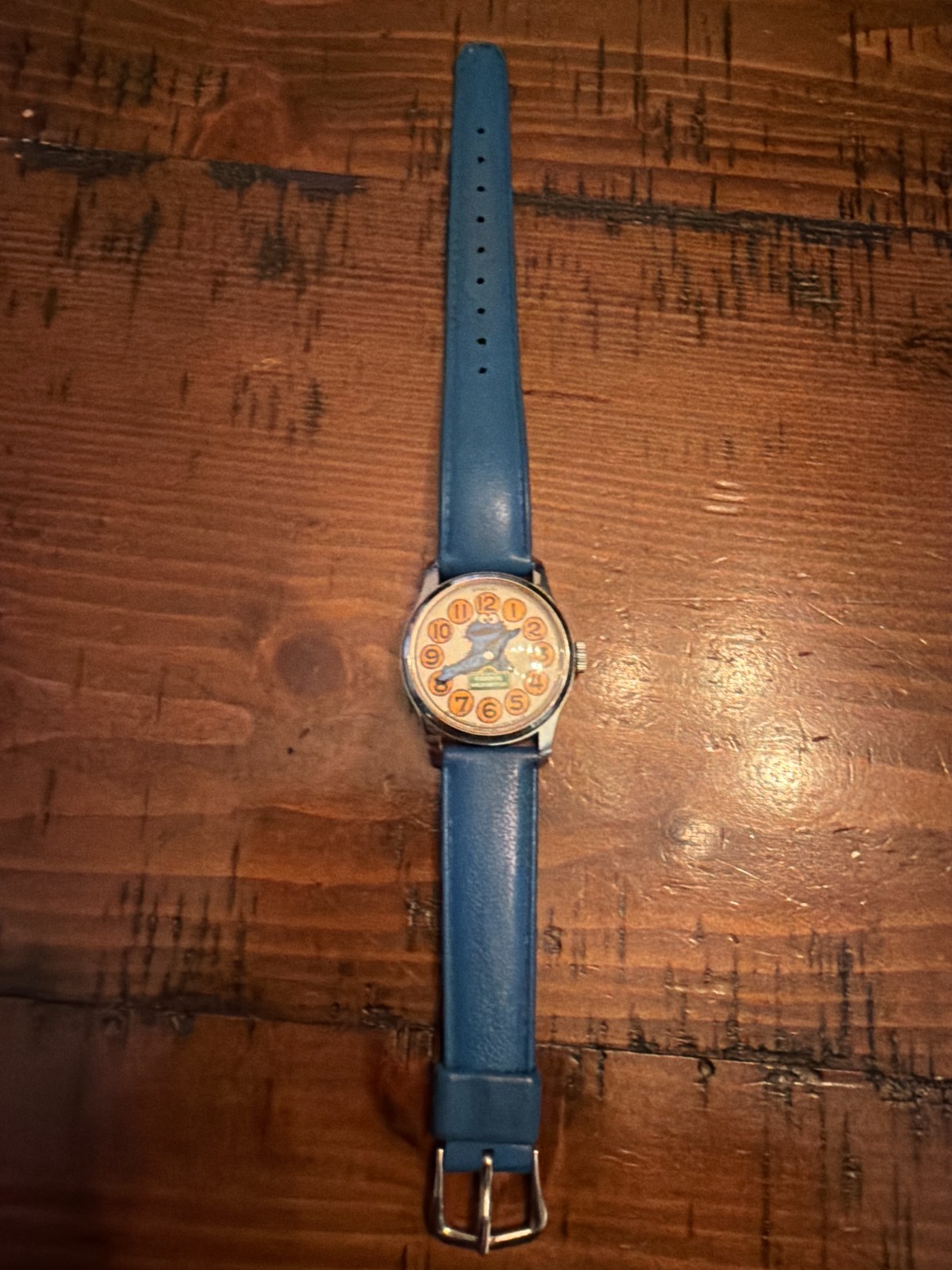Vintage Bradley Cookie Monster Wristwatch Swiss Made Sesame Street 1970s