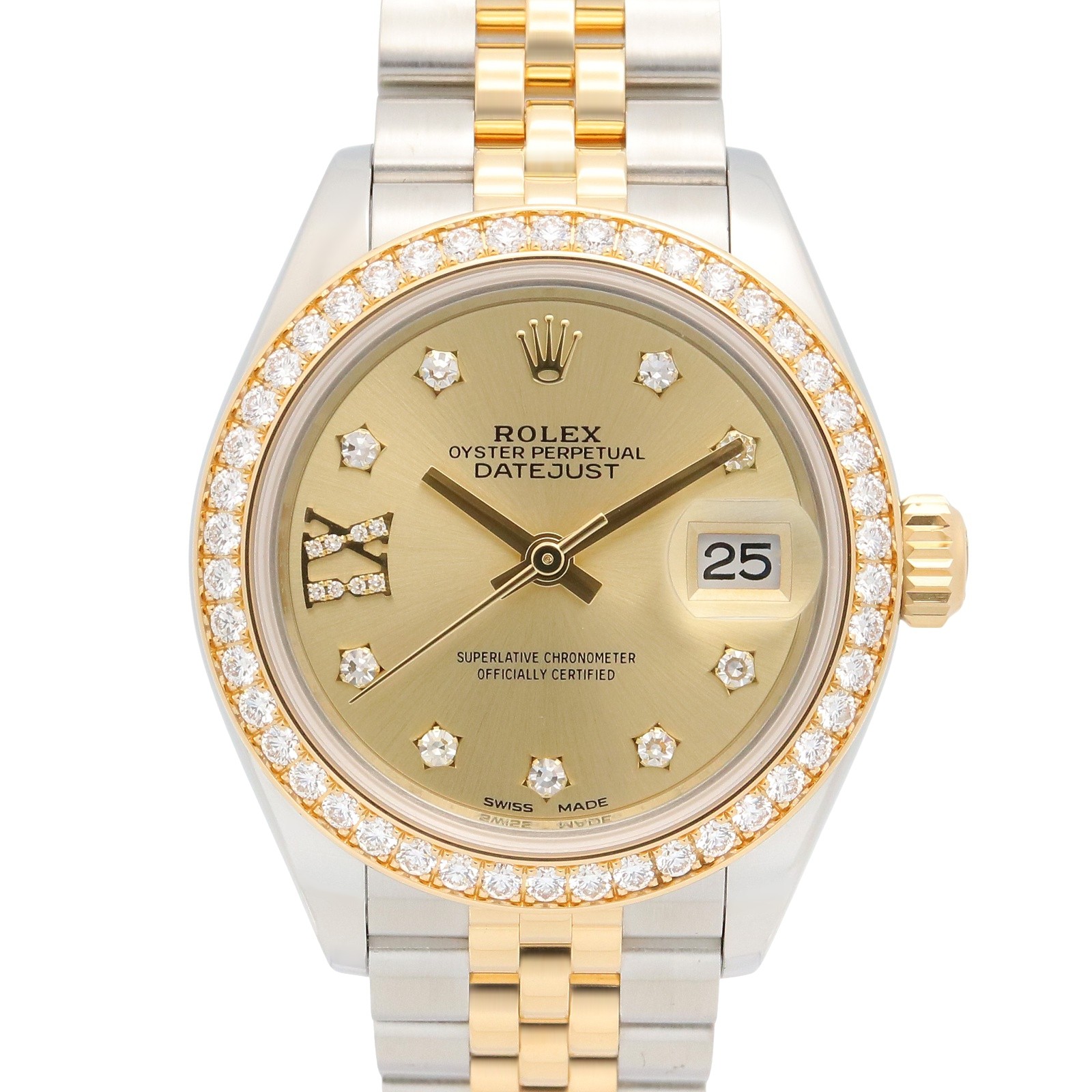 ROLEX Datejust IX Diamond/Diamond Bezel Random Serial Number Wrist Watch 279…