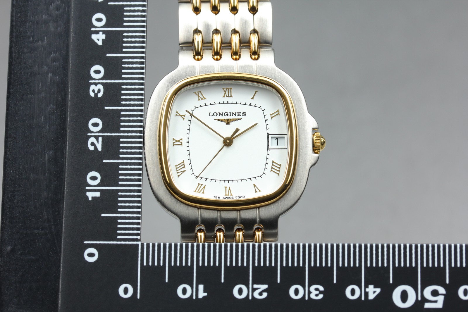Longines Flagship L156.4 156 7309 Men’s Watch White Dial Date Quartz [Near MINT]