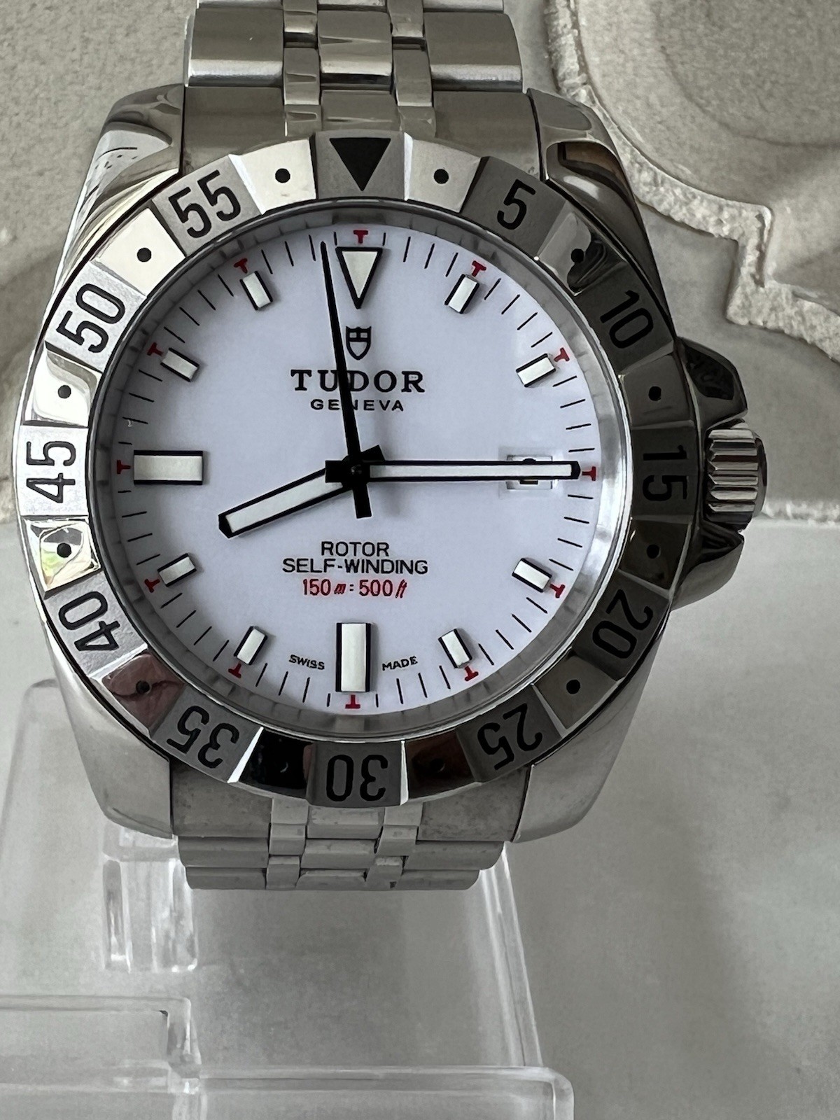 TUDOR Hydronaut II 20020 Automatic Watch Stainless Steel White. UNPOLISHED