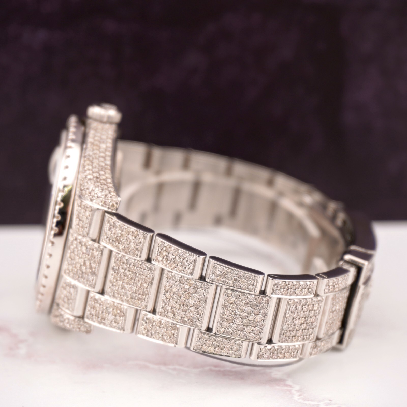 Rolex Men’s Datejust 41mm Iced 16ct Diamonds Oyster Steel Watch Ref: 116300