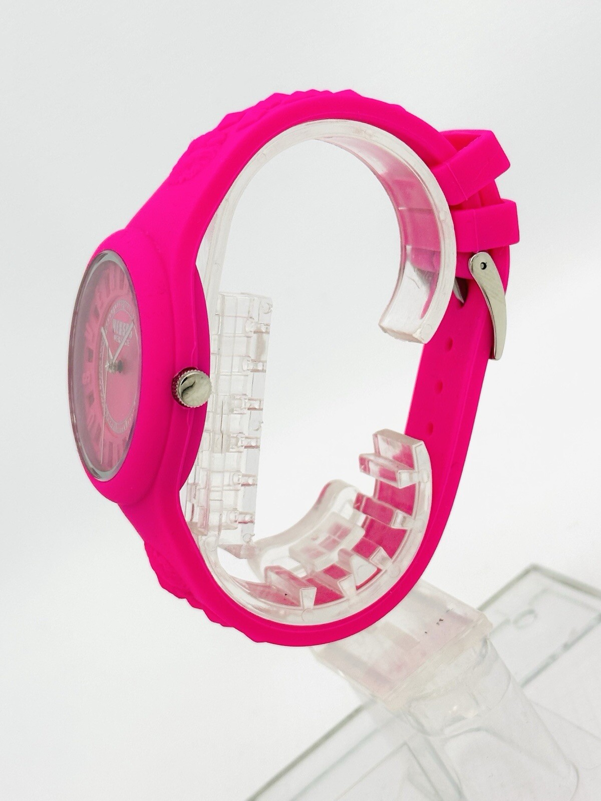 Versus by Versace SOQ030015 Pink Dial and Pink Rubber Silicone Strap Watch, SOQ