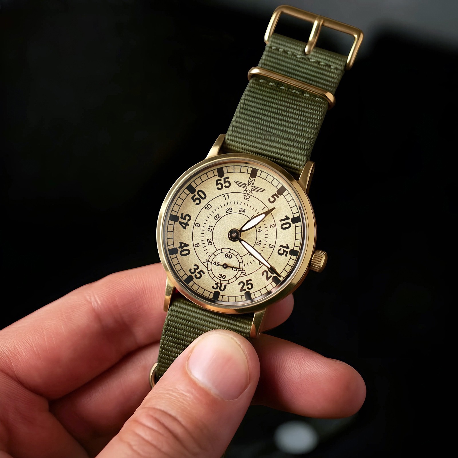 Vintage ZIM (POBEDA) “Aviation” 1980s – Soviet Pilot watch Limited Version.