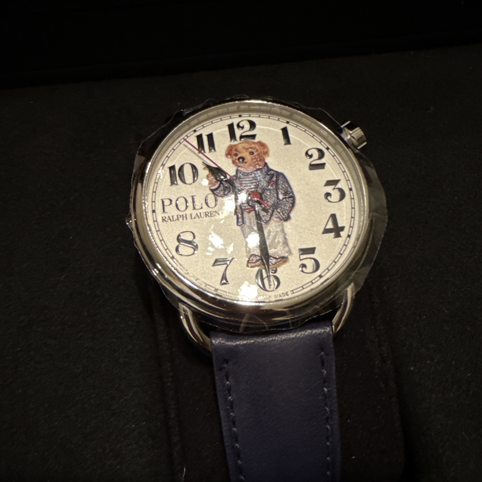 Polo Ralph Lauren Riviera Navy Blue Cocktail Bear Men’s Automatic Watch