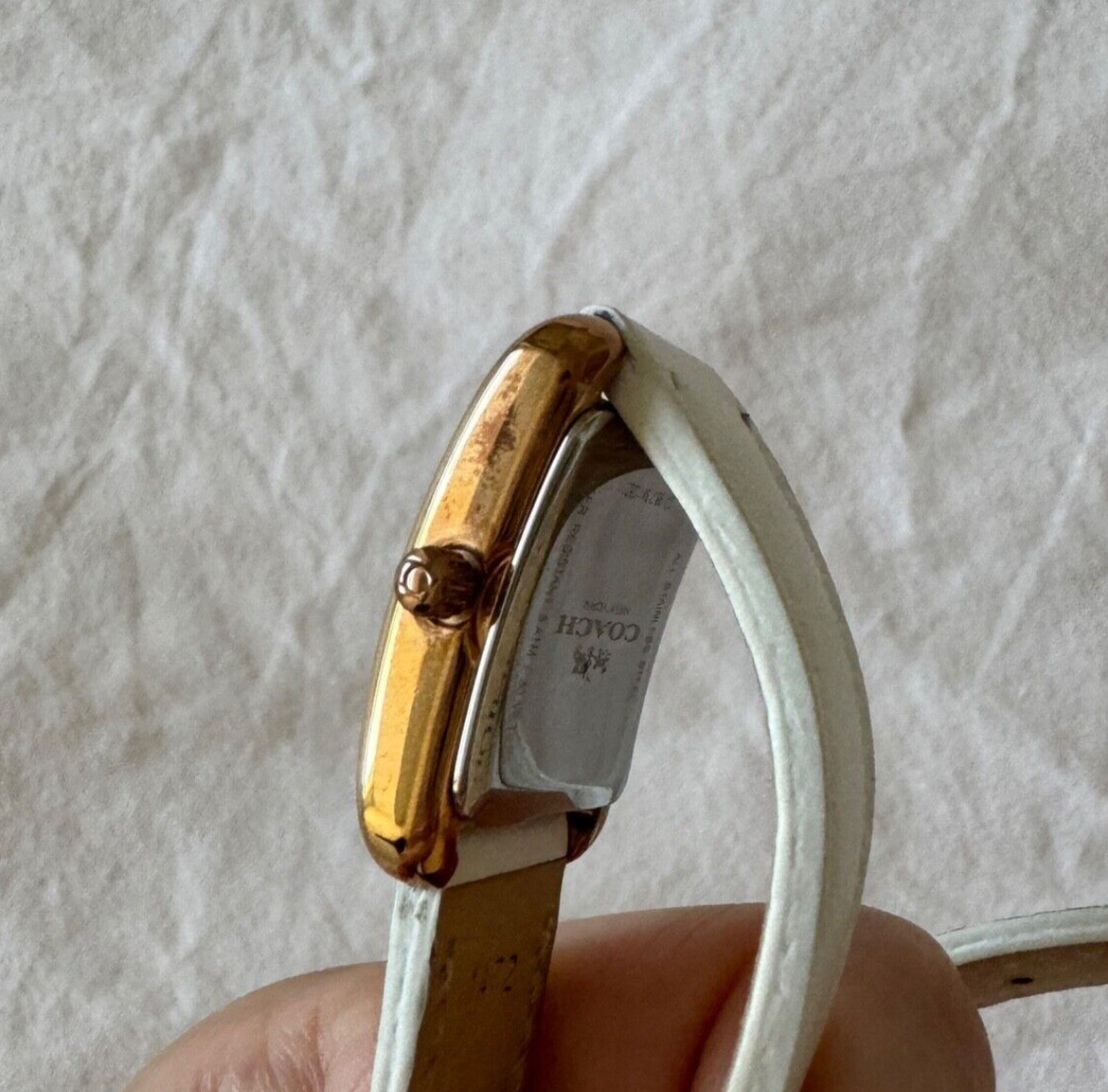 Coach Thompson Rose Gold Plated Double Wrap Watch