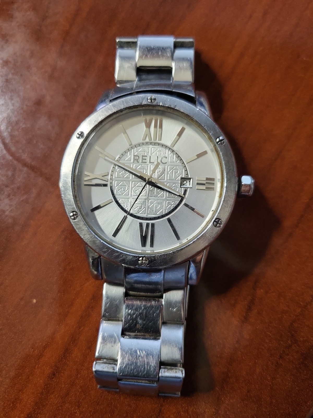 RELIC Men’s Stainless Steel Sliver Watch ZR12038 121403