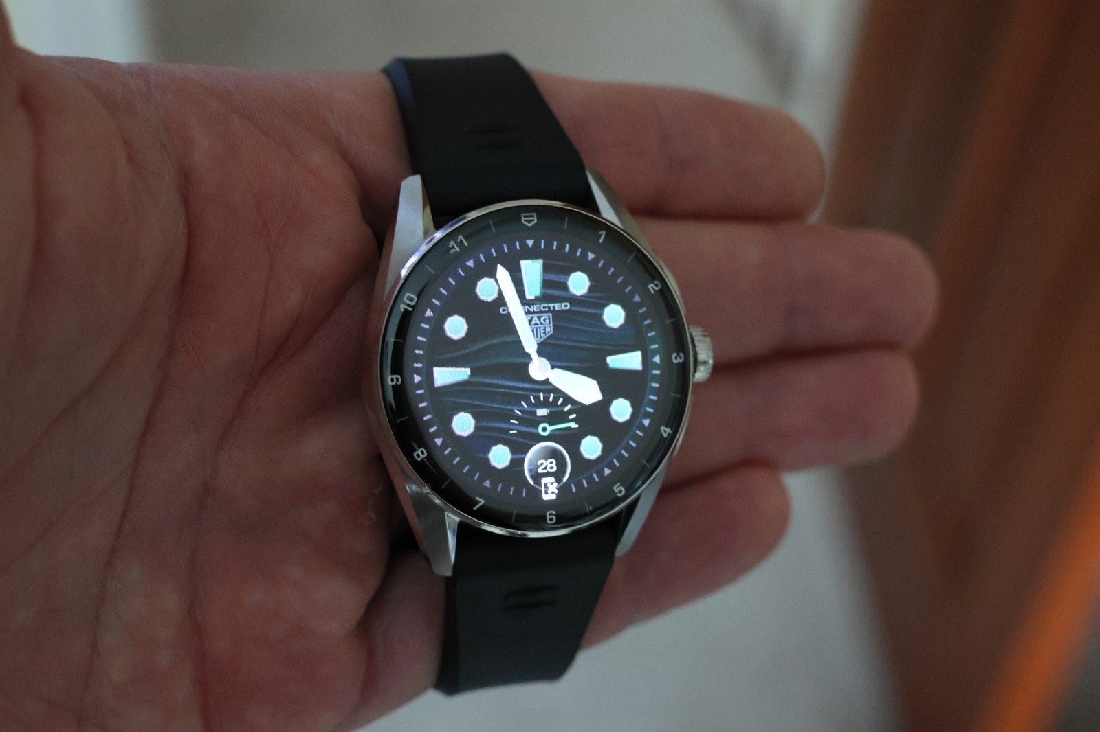TAG Heuer SBR8010.BT6255 Calibre E4 Connected Steel Watch Black Rubber 42mm 50M
